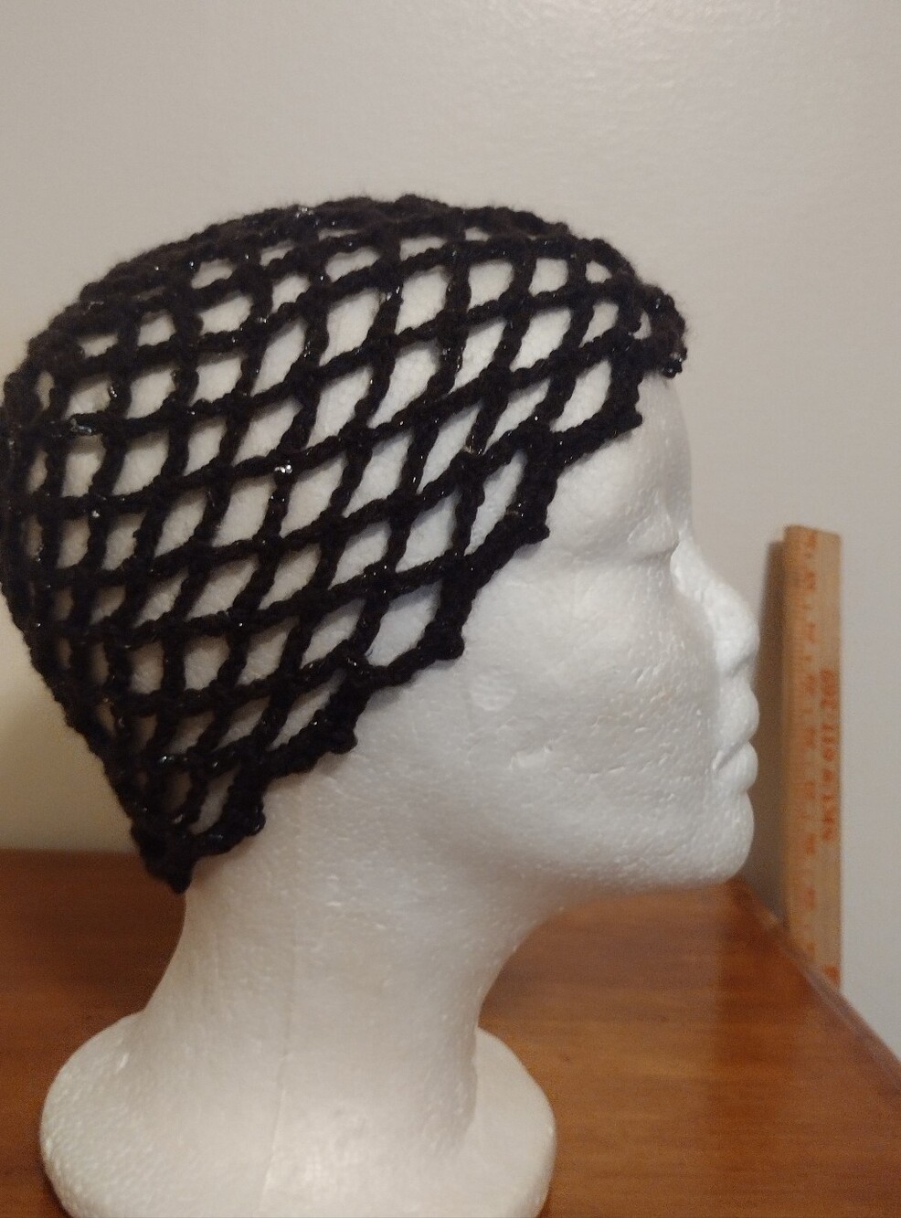 Handmade Crocheted Decorative Headpiece/Mesh Hat